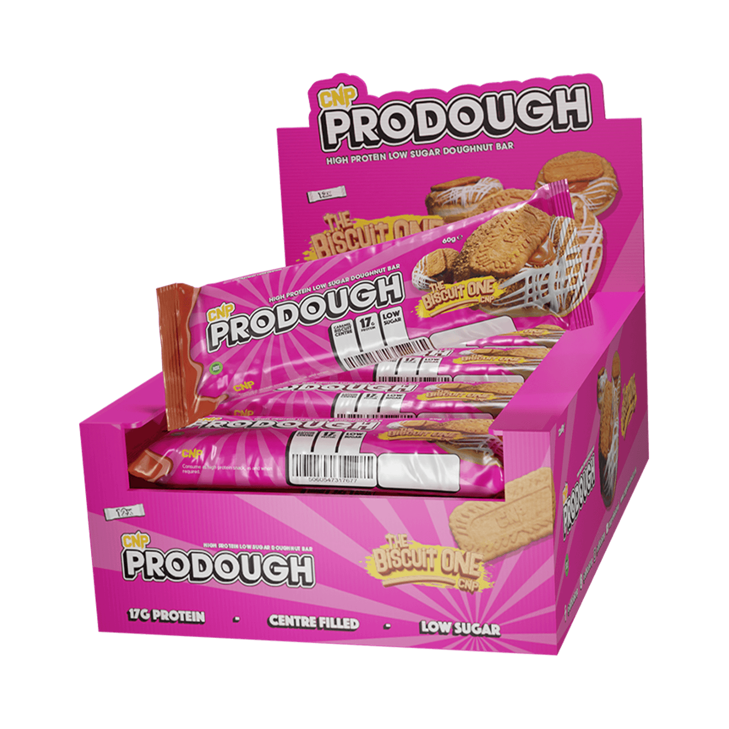 ProDough Doughnut Bars Box 12x60g