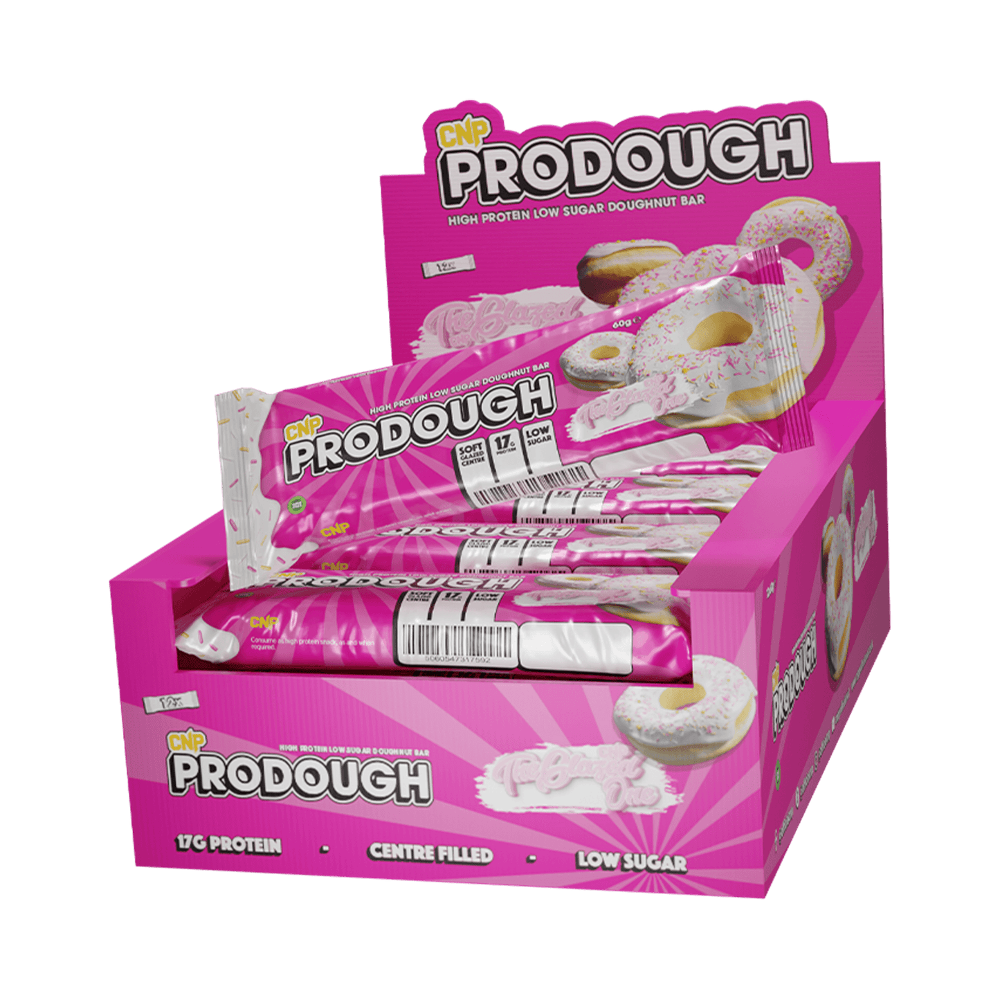 ProDough Doughnut Bars Box 12x60g