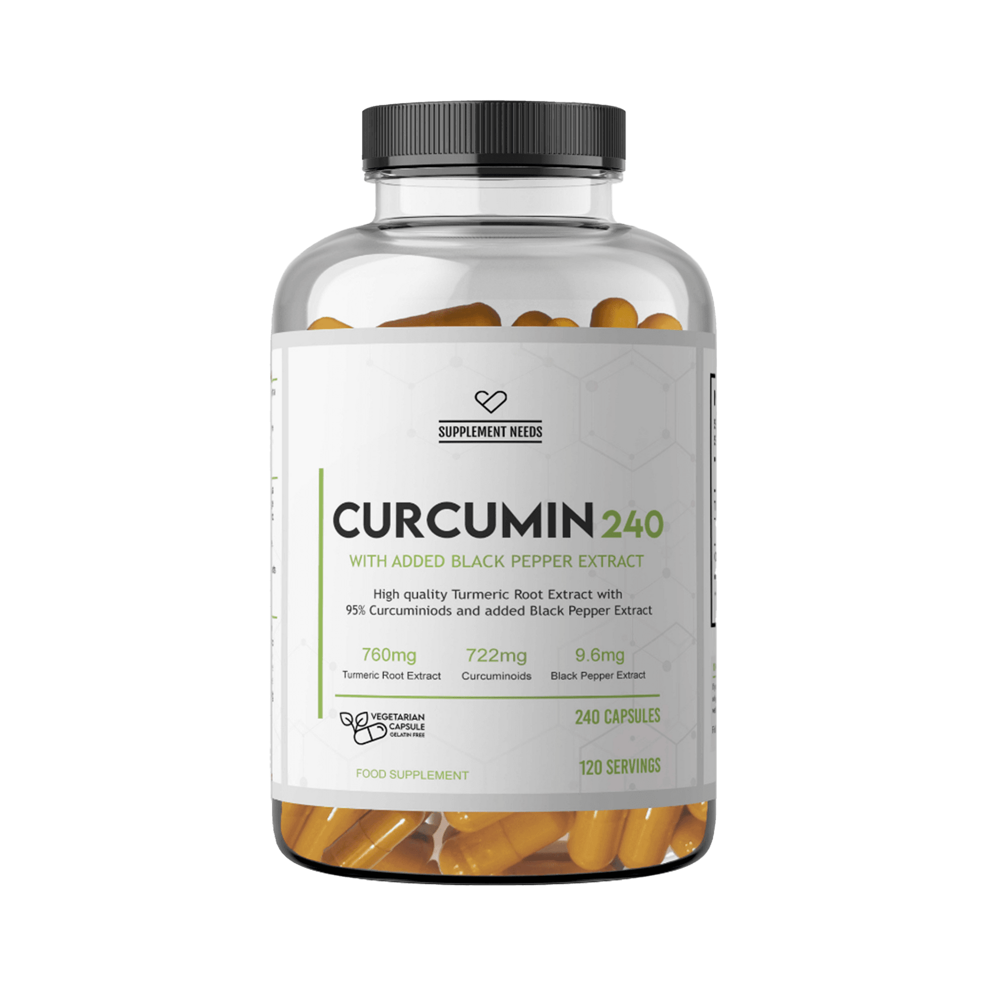 Curcumin & Black Pepper Extract 240 Caps