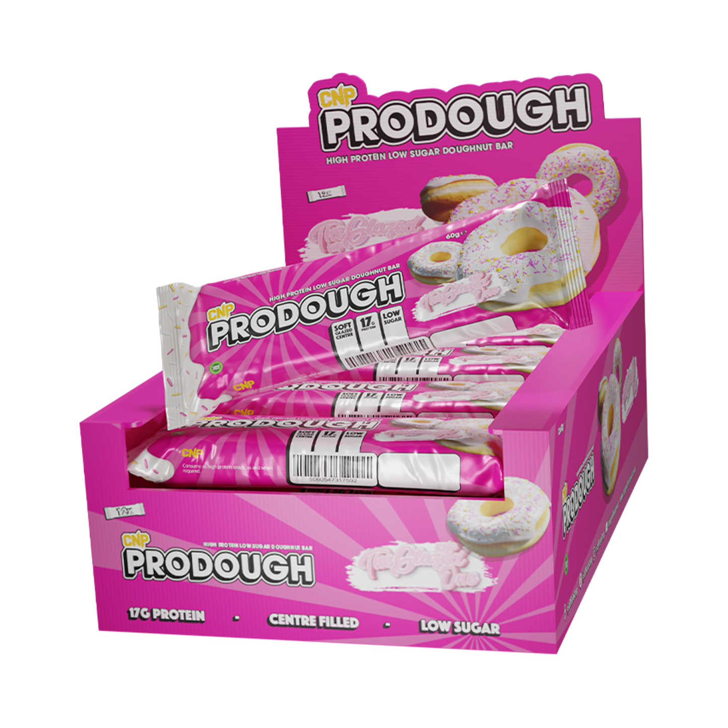 ProDough Doughnut Bars Box 12x60g